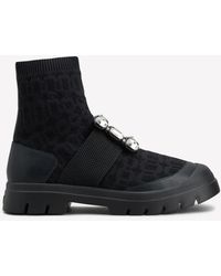 Roger Vivier - Walky Viv' Rhinestone Buckle Ankle Boots - Lyst