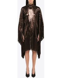 ‎Taller Marmo - Sequined Fringed Mini Dress - Lyst