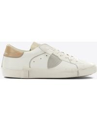 Philippe Model - Leather Low-Top Sneakers - Lyst