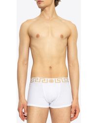 Versace - Greca Border Trunks With Medusa - Lyst