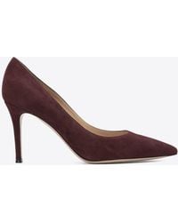 Gianvito Rossi - Gianvito 85 Suede Pumps - Lyst