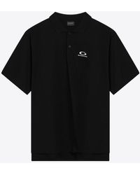Balenciaga - Logo-Embroidered Short-Sleeved Polo T-Shirt - Lyst