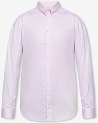 Giorgio Armani - Long-Sleeved Button-Down Shirt - Lyst