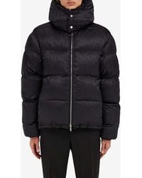 Ferragamo - Monogram Jacquard Padded Jacket - Lyst