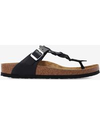 Birkenstock - Gizeh Braided Leather Thong Sandals - Lyst