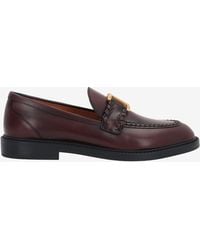 Chloé - Marcie Leather Loafers - Lyst