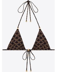 Celine Triomphe Triangle Top in Pink | Lyst