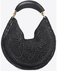 Chloé - Summer Banana Woven-Raffia Hobo Bag - Lyst