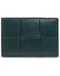 Bottega Veneta - Cassette Intrecciato Leather Cardholder - Lyst