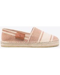 Etro - Round-Toe Striped Espadrilles - Lyst