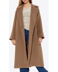 Max Mara - Fragore Wool-Blend Belted Coat - Lyst