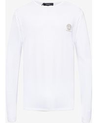 Versace - Medusa Logo Long-Sleeved Undershirt - Lyst