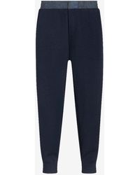 Etro - Knitted Trousers With Paisley Inserts - Lyst