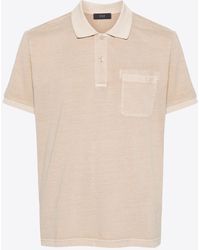 Fay - Logo Embroidered Polo T-Shirt - Lyst
