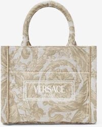 Versace - Xs Barocco Athena Jacquard Tote Bag - Lyst