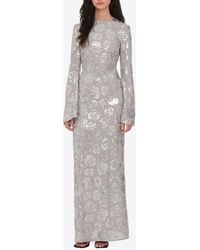 ROTATE BIRGER CHRISTENSEN - Sequined Chiffon Maxi Dress - Lyst