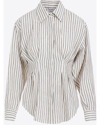 Max Mara - Eritrea Linen Striped Shirt - Lyst