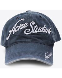Acne Studios - Embossed Logo Washed Baseball Cap - Lyst