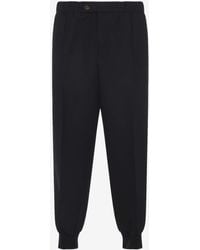 Lanvin - Wool Track Pants - Lyst