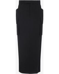 Rick Owens - Firbanks Cargo Midi Skirt - Lyst
