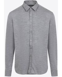 Canali - Wool Jersey Shirt - Lyst