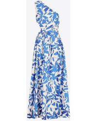 Shona Joy - Bleue One-Shoulder Printed Maxi Dress - Lyst