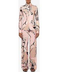 PUCCI - Orchidee Print Button-Down Shirt - Lyst