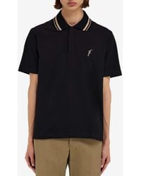 Ferragamo - Logo Embroidered Short-Sleeved Polo T-Shirt - Lyst