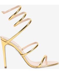 Rene Caovilla - 105 Metallic Leather Sandals - Lyst