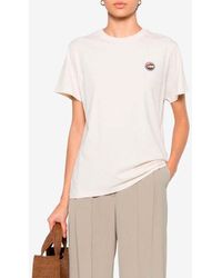 Chloé - Logo-Patch Short-Sleeved T-Shirt - Lyst