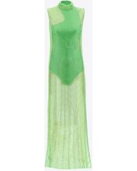 Stella McCartney - Crystal Mesh Gown With Cut-Out - Lyst
