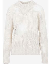 Chloé - Distressed Knit Sweater - Lyst