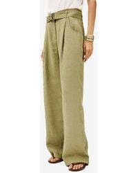 Ba&sh - Dola Belted Flowy Pants - Lyst