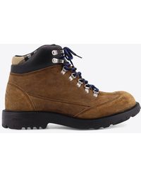 Burberry - Moor Suede Hiking Boots - Lyst