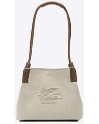 Etro - Small Libra Canvas Shoulder Bag - Lyst