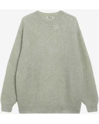 AURALEE - Brushed Mohair-Blend Crewneck Sweater - Lyst