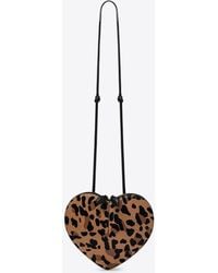 Alaïa - Le Coeur Leopard Print Crossbody Bag - Lyst