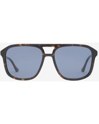 Gucci - Square-Shaped Logo Sunglasses - Lyst