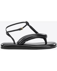 Givenchy - Boudoir Padded Leather Flat Sandals - Lyst