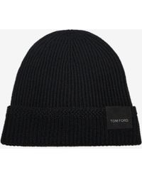 Tom Ford - Logo Patch Cashmere Beanie - Lyst