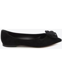 Roger Vivier - I Love Vivier Suede Ballet Flats - Lyst