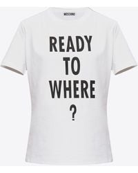 Moschino - Ready To Where Print T-Shirt - Lyst
