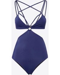 DSquared² - Bondage Cut-Out One-Piece Swimsuit - Lyst