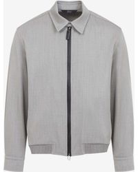 Brioni - Zip-Up Blouson Jacket - Lyst