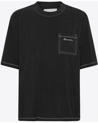 Remain - Contrast Stitch Short-Sleeved T-Shirt - Lyst
