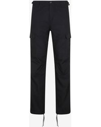 Carhartt WIP Cotton Aviation Cargo Pants - Black Rinsed for Men | Lyst