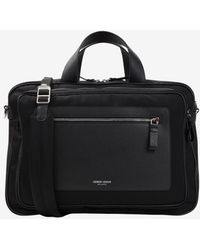 Giorgio Armani - Stamped Logo Briefcase - Lyst