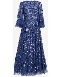 Needle & Thread - Constellation Sequined Ankle Gown - Lyst
