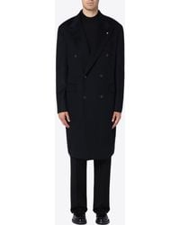 Tagliatore - Double-Breasted Wool Coat - Lyst