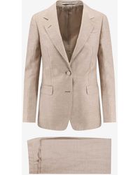 Tagliatore - Parigi Double-Breasted Linen Blend Blazer - Lyst